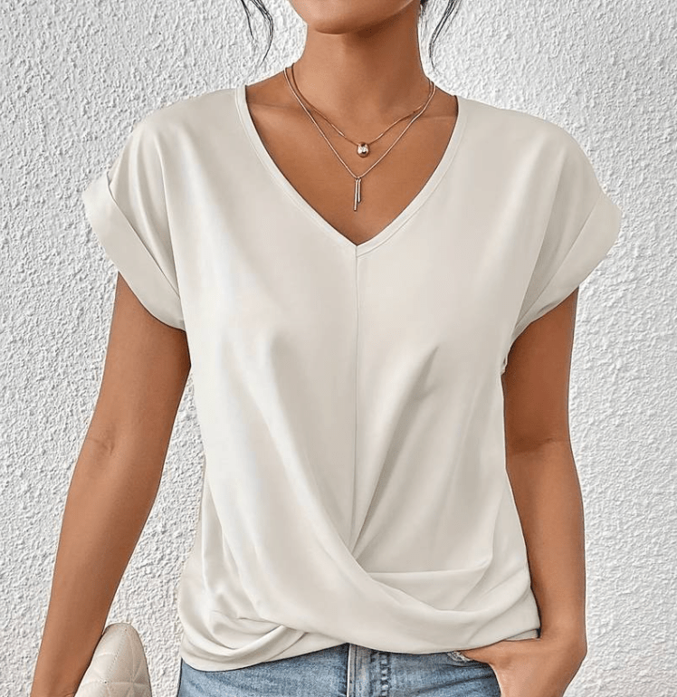Luna | Mave-flatterende V-hals top