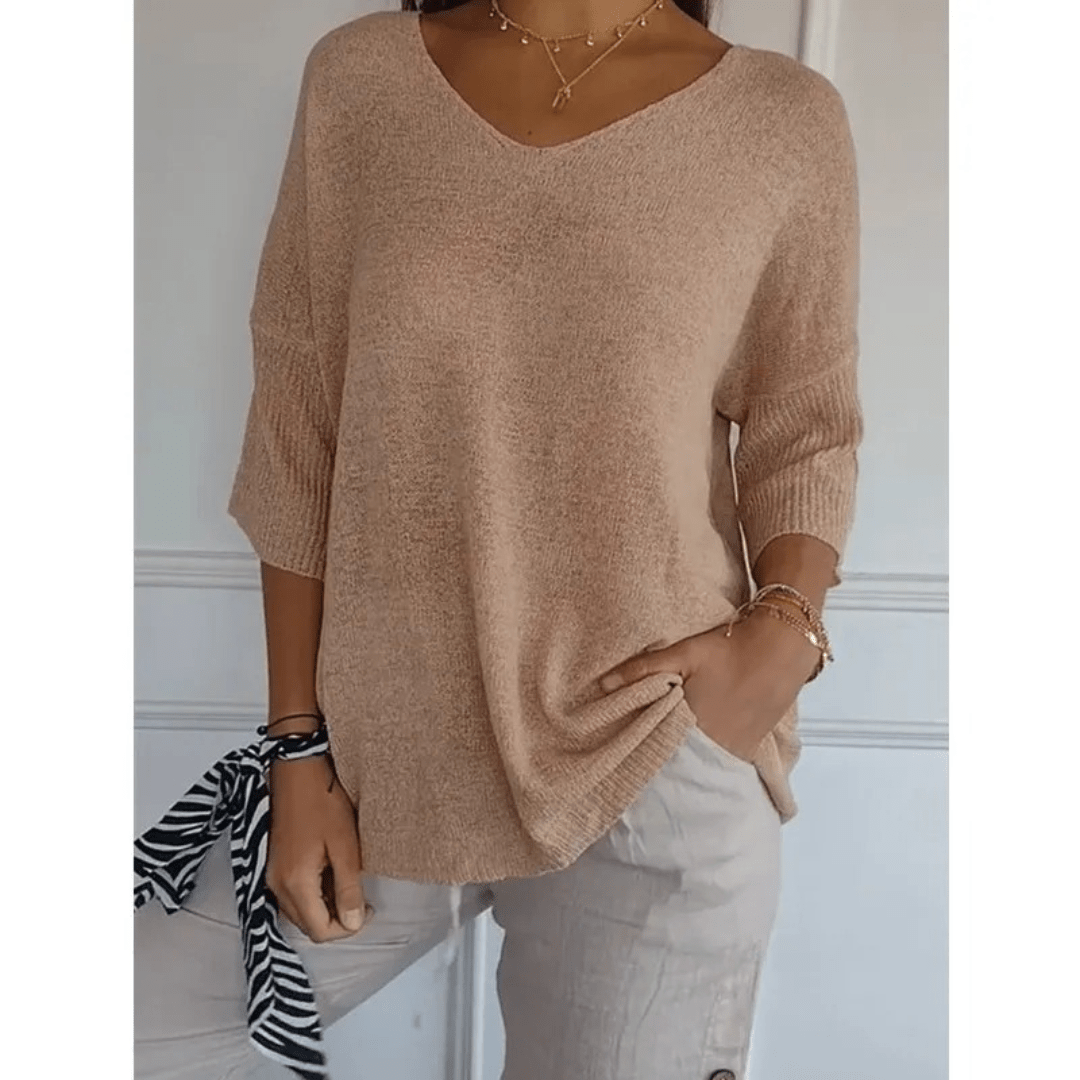 Loraine | Elegant V-halsskjorte