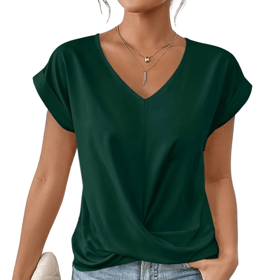 Luna | Mave-flatterende V-hals top
