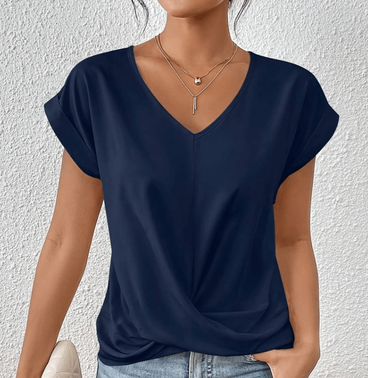 Luna | Mave-flatterende V-hals top