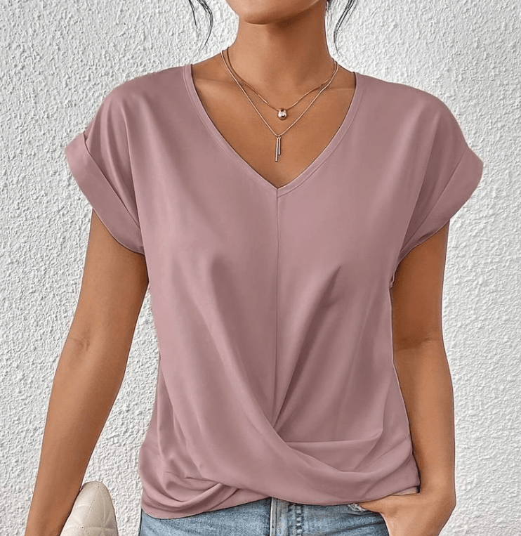 Luna | Mave-flatterende V-hals top